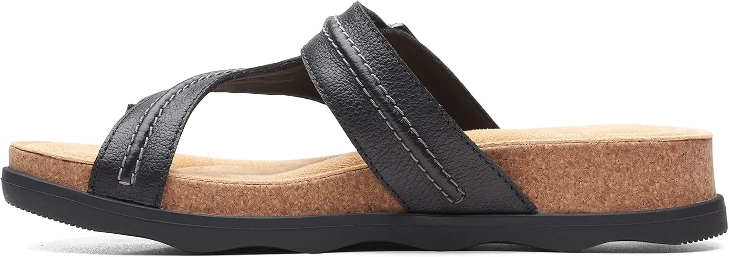 Clarks Womens Bryn Comfort Insole Slip On Thong Sandals