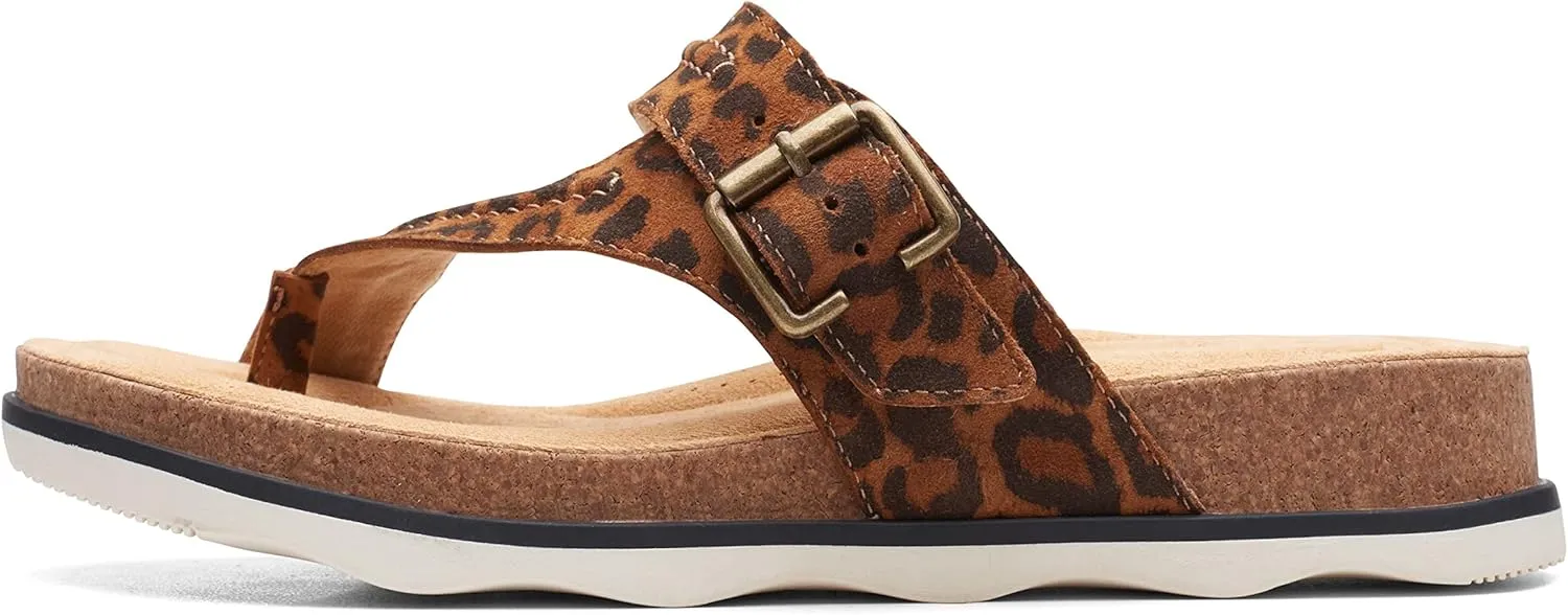 Clarks Womens Bryn Comfort Insole Slip On Thong Sandals