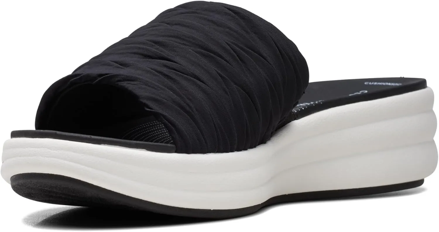Clarks Womens Drift Petal Cushioned Footbed Slide Sandals