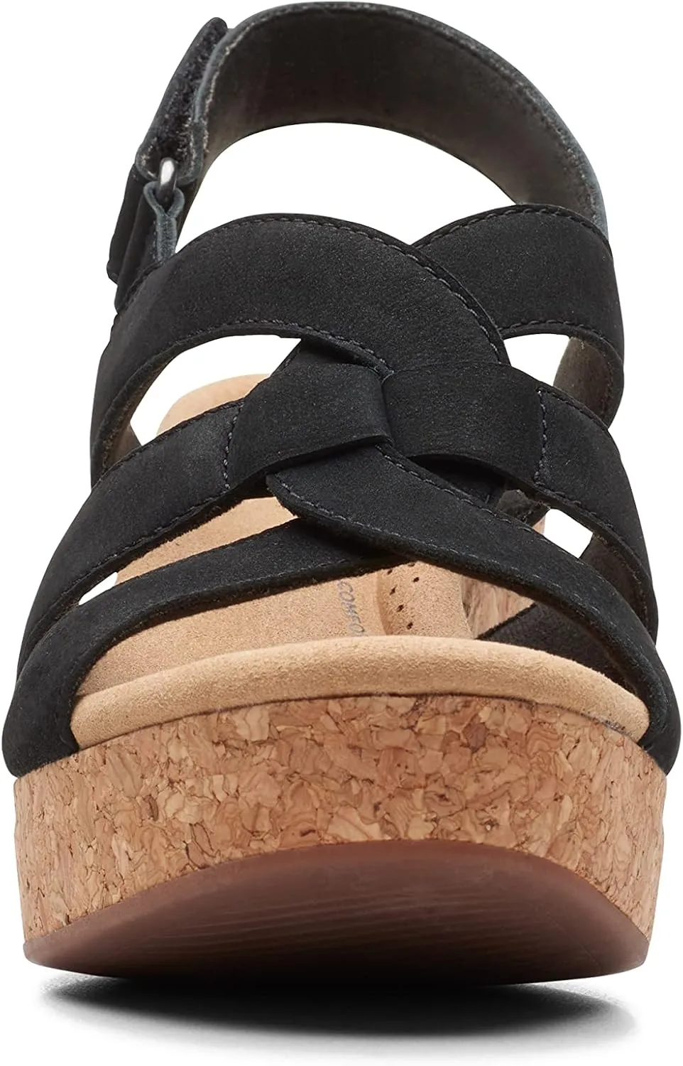 Clarks Womens Giselle Beach Suede Wedge Sandals