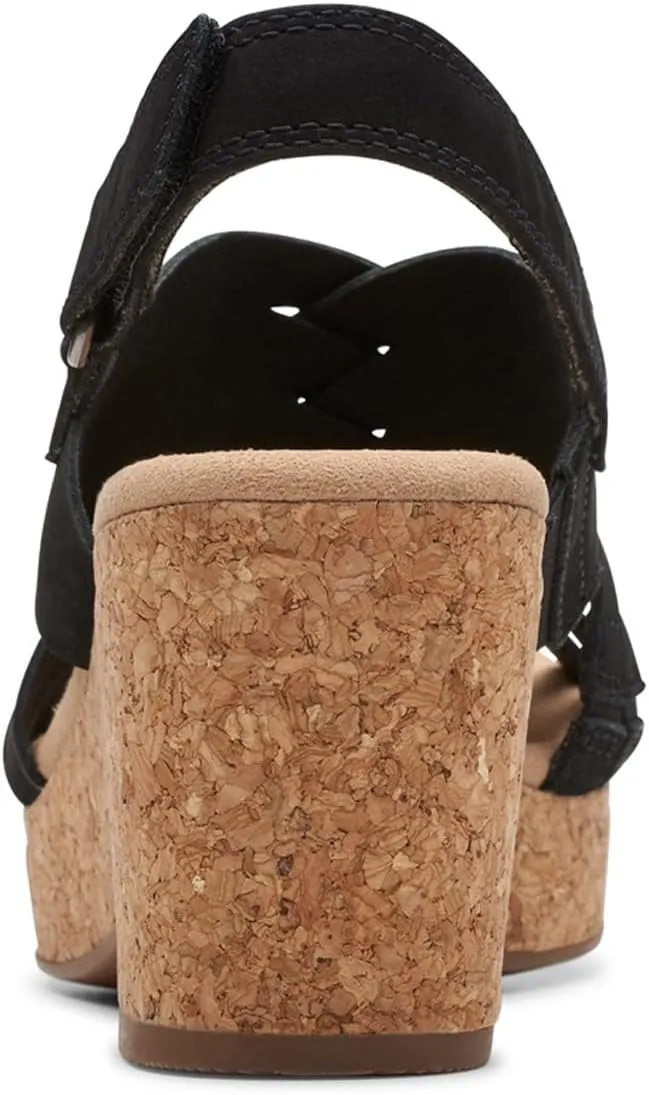 Clarks Womens Giselle Ivy Cork Platforms Slingback Sandals