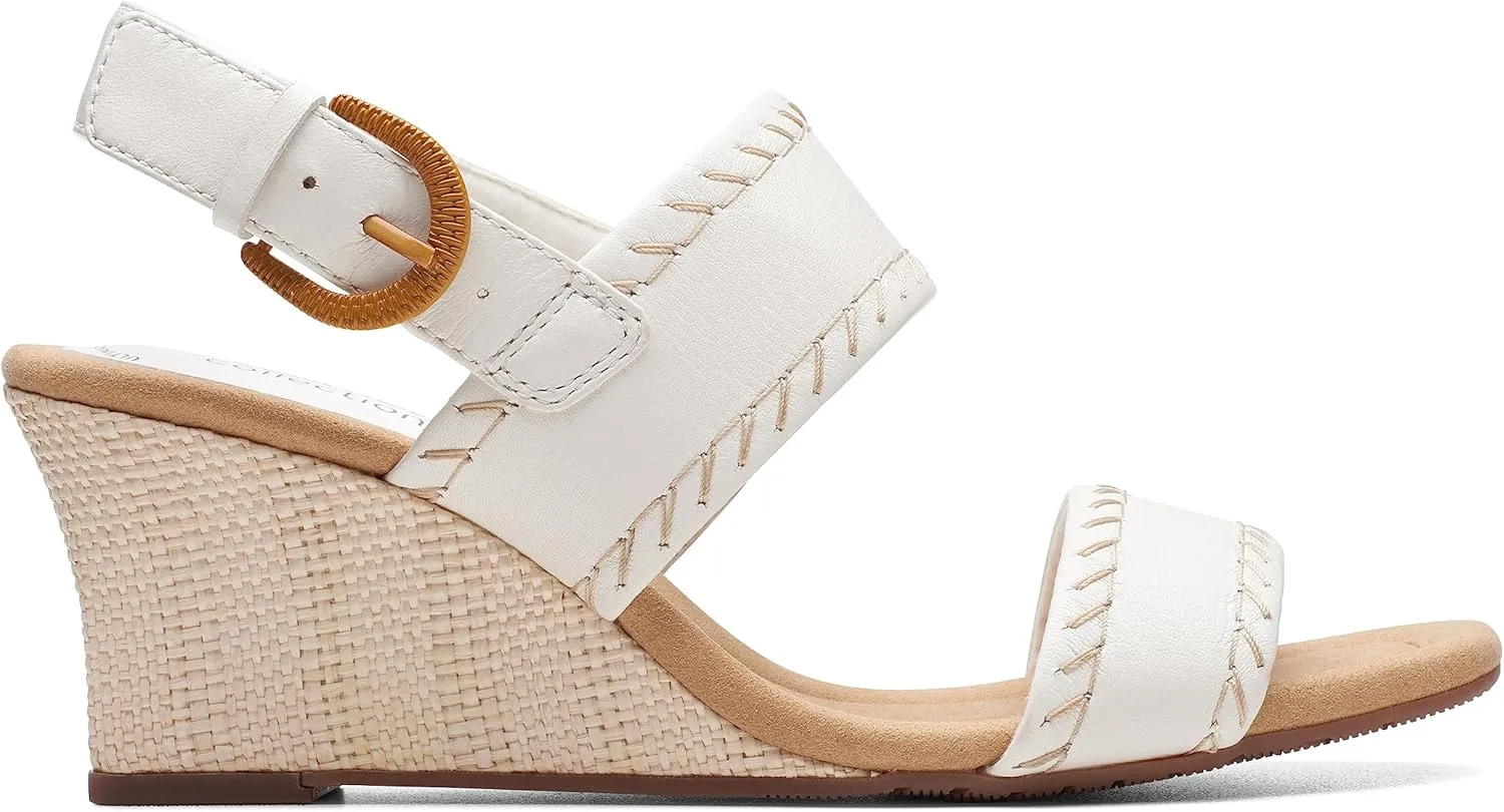 Clarks Womens Kyarra Rose Slip On wedges Slingback Sandals