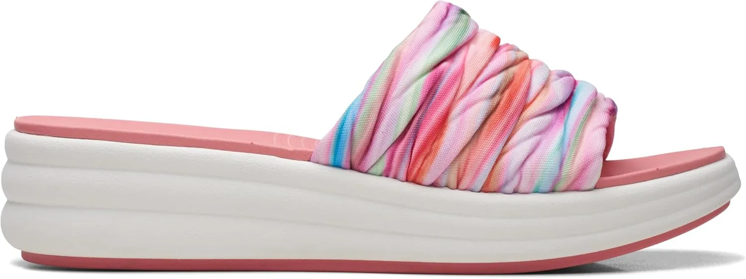 Clarks Womens Slip On Open Toe Slide Sandals