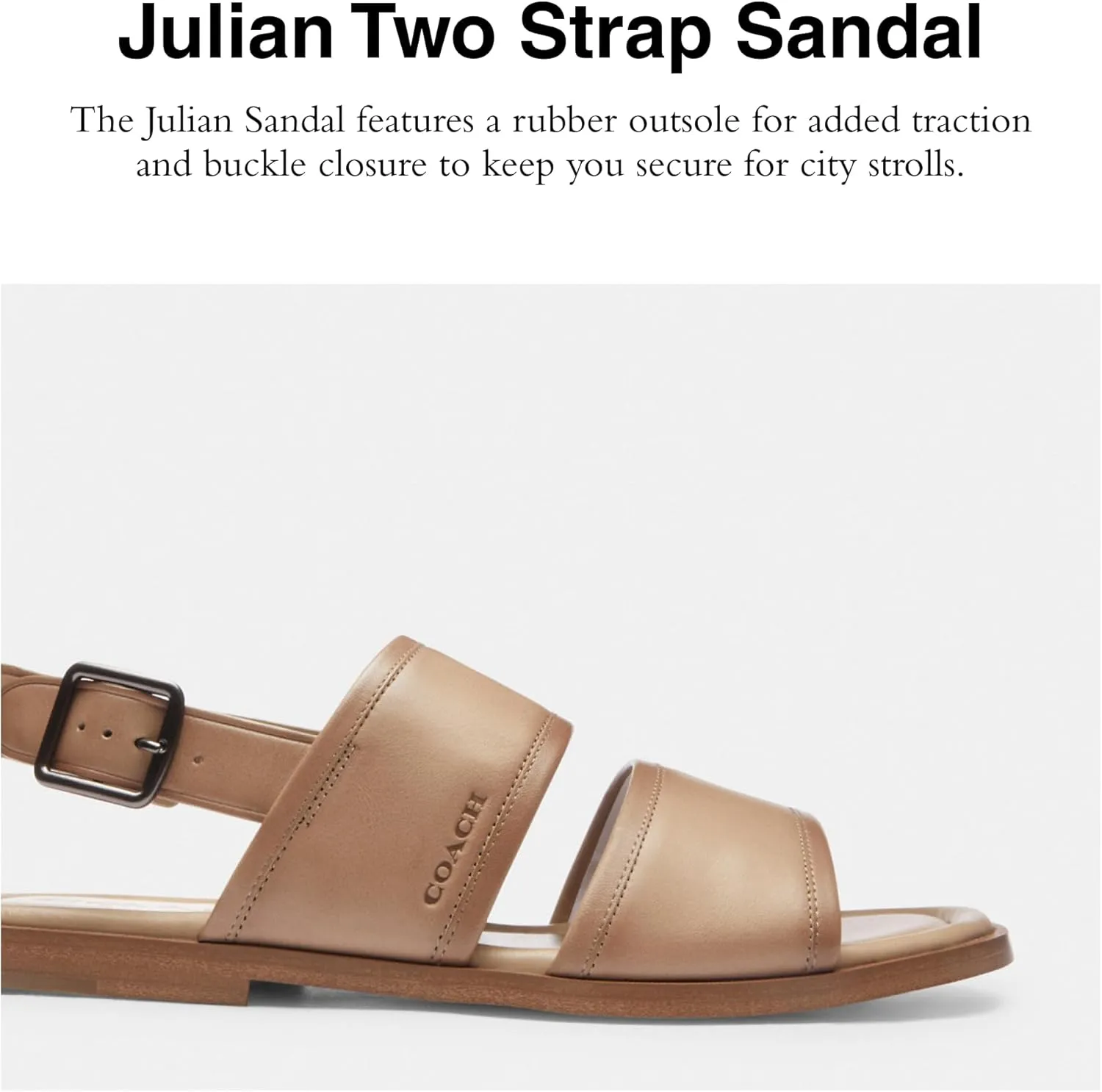Coach Men's Julian Two Strap Sandal