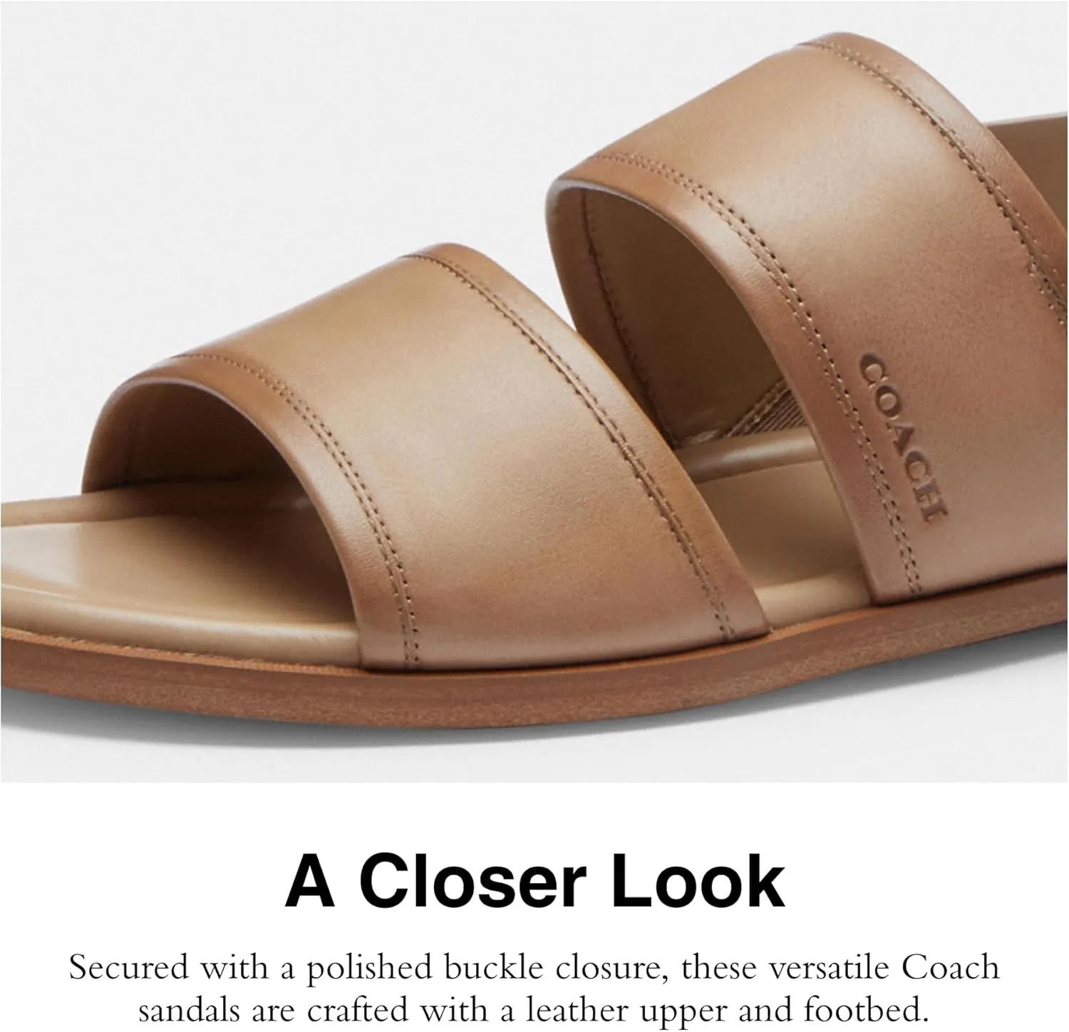 Coach Men's Julian Two Strap Sandal