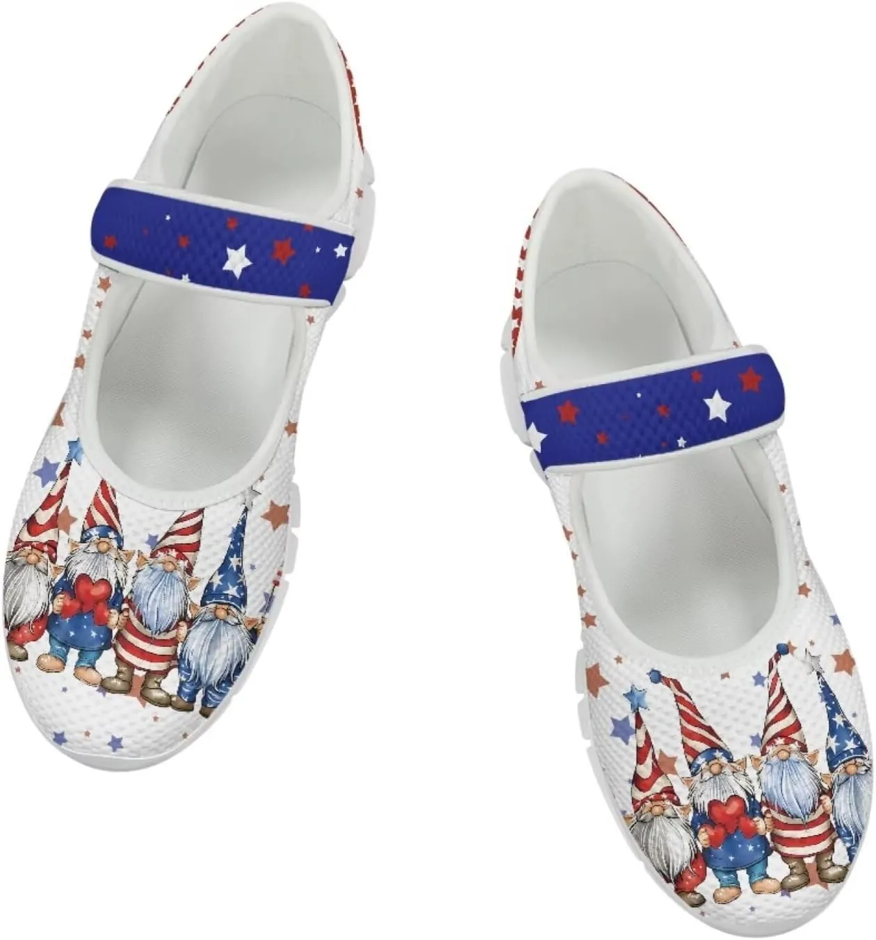 Coloranimal Mary Jane Flats Shoes for Women Dressy Casual Womens Mary Jane Shoes Magic Sticker Slip On Shoes Falts Shoes Mesh Ballet Shoes