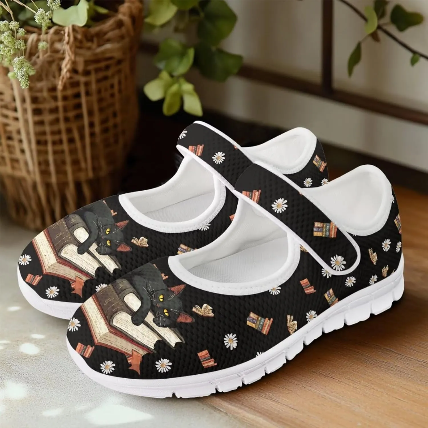 Coloranimal Mary Jane Shoes Women Slip On Shoes Casual Mary Jane Flat Womens Dressy Comfortable Flats Shoes Women's Flats Walking Shoes Outdoor