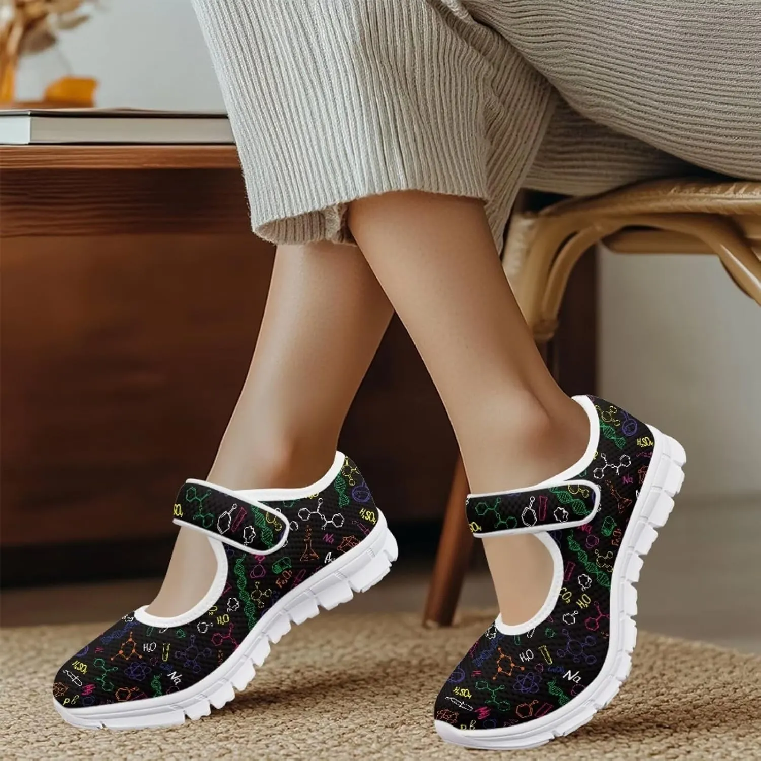 Coloranimal Mary Jane Shoes Women Slip On Shoes Casual Mary Jane Flat Womens Dressy Comfortable Flats Shoes Women's Flats Walking Shoes Outdoor