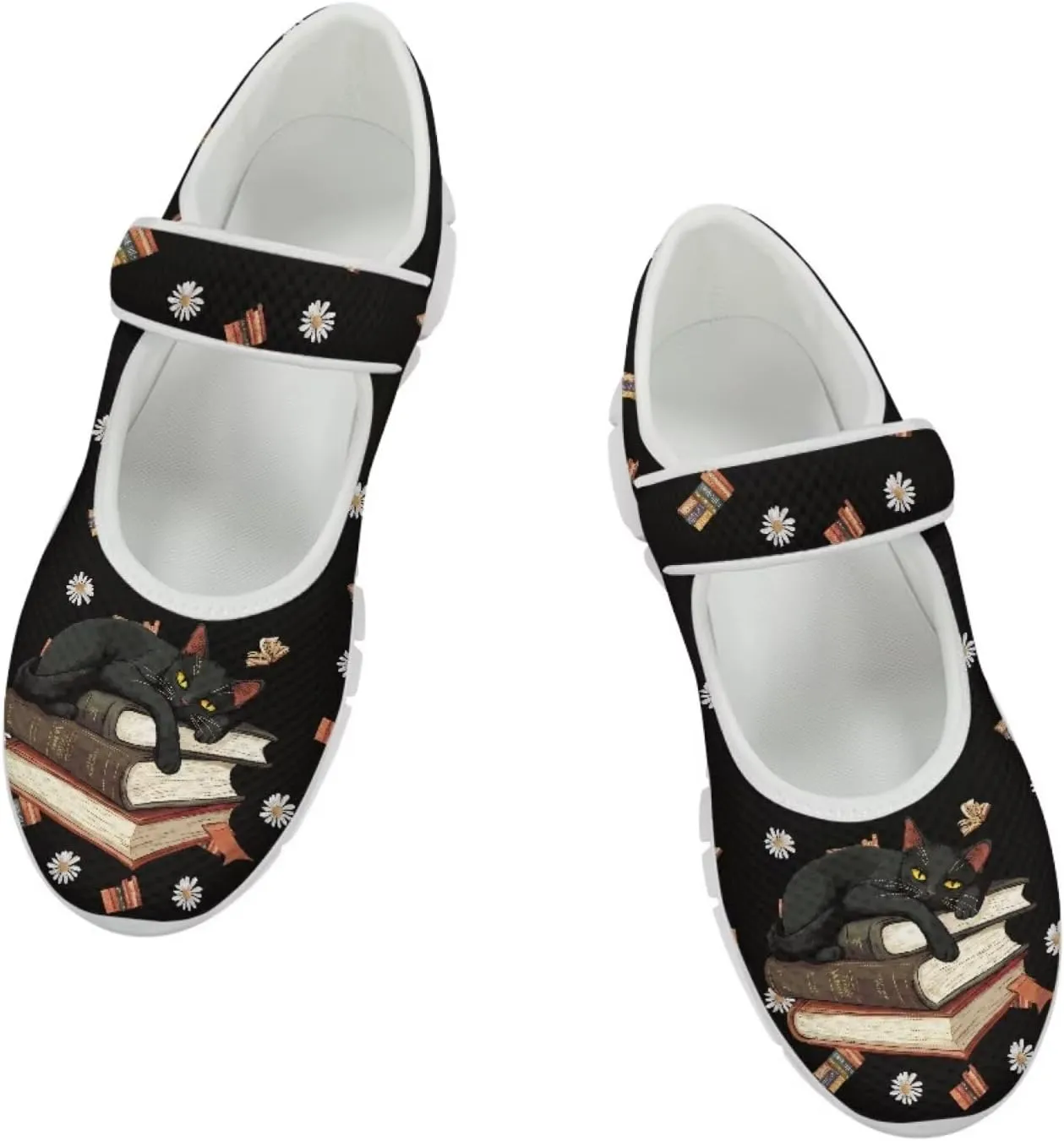 Coloranimal Mary Jane Shoes Women Slip On Shoes Casual Mary Jane Flat Womens Dressy Comfortable Flats Shoes Women's Flats Walking Shoes Outdoor