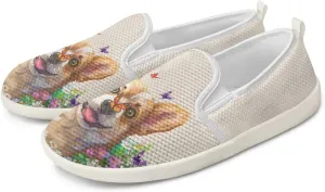 Coloranimal Womens Flats Slip On Shoes Fashion Sneakers Loafers for Women Travel Shoes Lightweight Walking Shoes Casual Flats Running Shoes