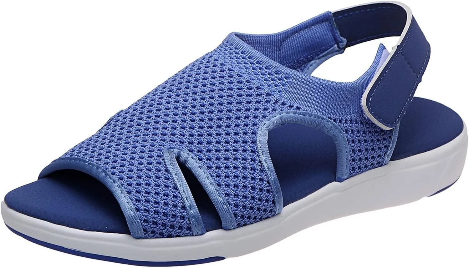 Comfortable Walking Sandals for Women,Orthopedic Sandals for Women Arch Support Hiking Sandals Casual Open Toe Sport Sandals Lightweight Athletic Sandals with Hook and Loop Straps for Beach Vacation
