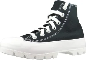 Converse Women's Chuck Taylor All Star Lugged Hi Sneakers, Black/White/Black, 8 Medium US