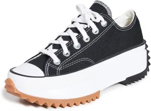 Converse Women's Run Star Hike Ox Sneakers, Black/White/Gum, 7.5 Medium US