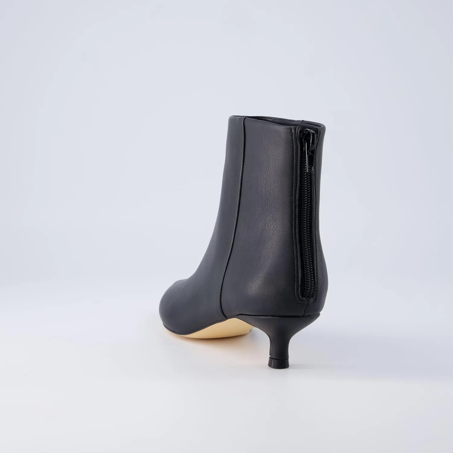 CUSHIONAIRE Women's Barbi Kitten Heel Bootie  Memory Foam, Wide Widths Available