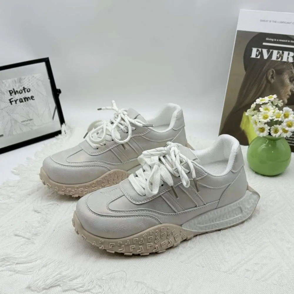 Cutecore Dad Shoes for Women Casual Tennis Gym Fitness Outdoor Hiking White Sneakers Comfortable Chunky Platform Kawaii Y2K Trendy Preppy Back To School Gift for Girls Granddaughter Travel Outfits