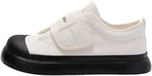 Cutecore Shoes No Tie Canvas Kawaii Sneakers Casual Tennis Gym Fitness Outdoor Hiking Comfortable Chunky Platform for Women Y2K Trendy Preppy Back to School Gift for Girls Granddaughter in Campus