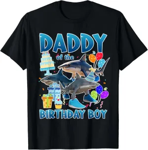 Daddy Of The Birthday Boy Tralalero Tralala Family Matching T-Shirt