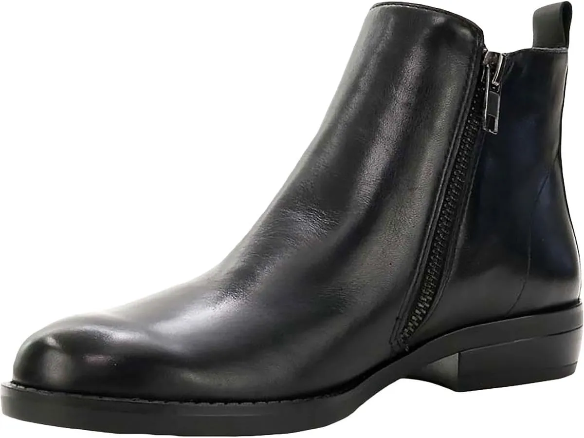 David Tate Womens Cubana Leather Flat Ankle Boots