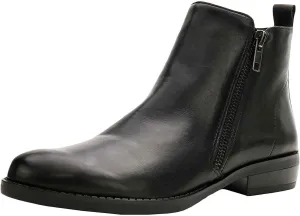 David Tate Womens Cubana Leather Flat Ankle Boots