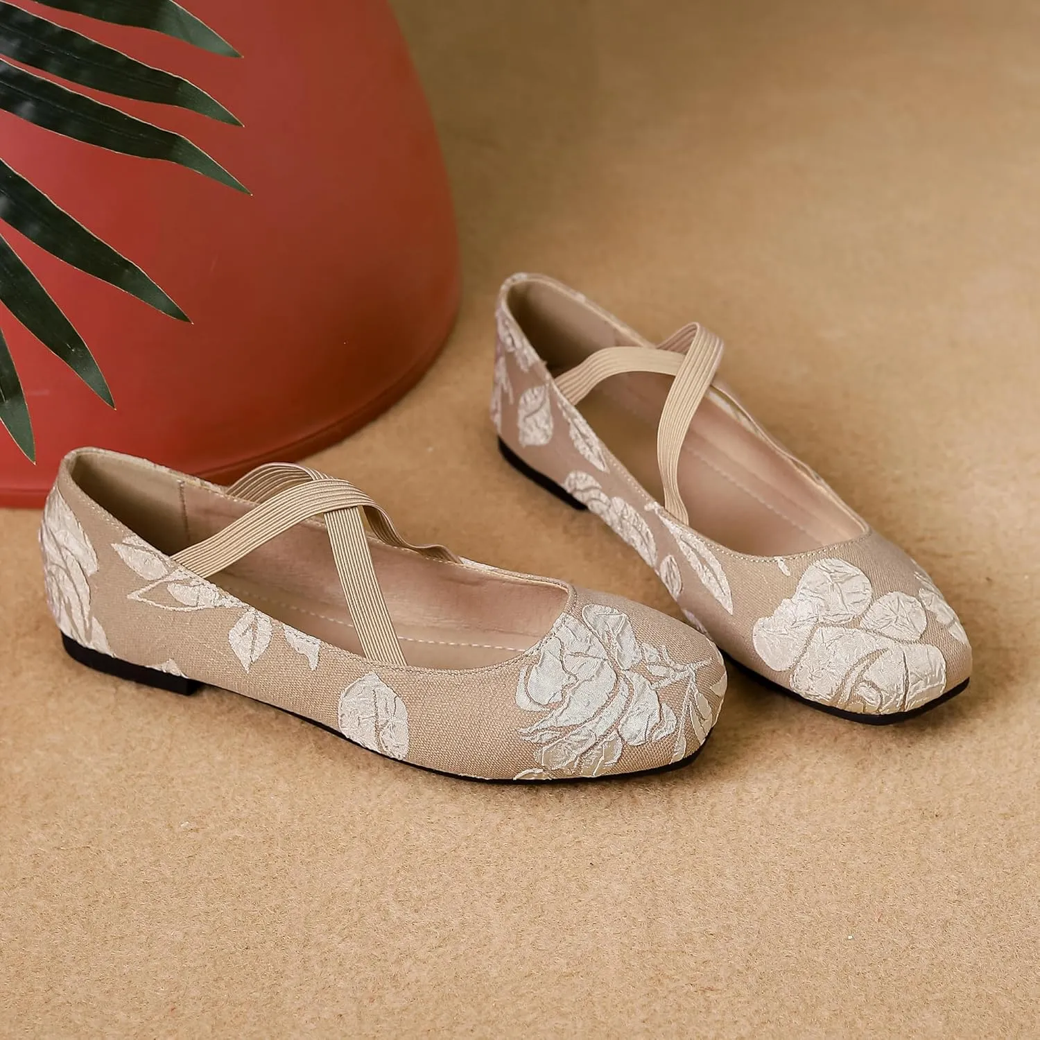 Dear Time Women's Mary Jane Flat Shoes Casual Simple Ballets Comfortable Dressy Office Walking Shoes