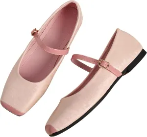 Dear Time Women's Mary Jane Flat Shoes Casual Simple Ballets Comfortable Dressy Office Walking Shoes