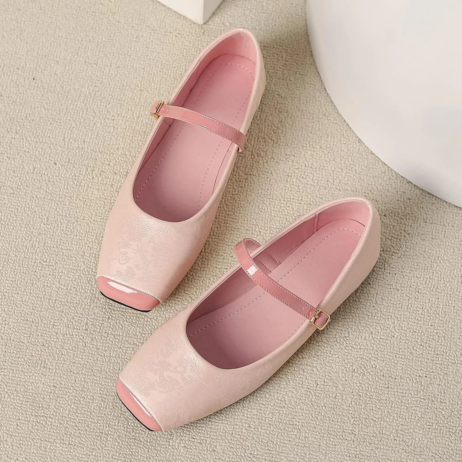 Dear Time Women's Mary Jane Flat Shoes Casual Simple Ballets Comfortable Dressy Office Walking Shoes
