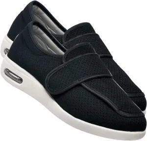 Diabetic Sandals for Men Extra Wide Width with Arch Support Plantar Fasciitis Sandals Running Walking Slip On Sneakers with 3 Pairs Insoles Replacement for Elderly Swollen Feet