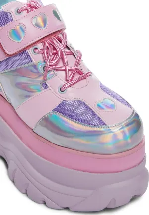 Dolls Kill Exclusive Fairywalker Platform Sneakers by Sugar Thrillz – Chunky Platform Sneakers for Playful Fashion