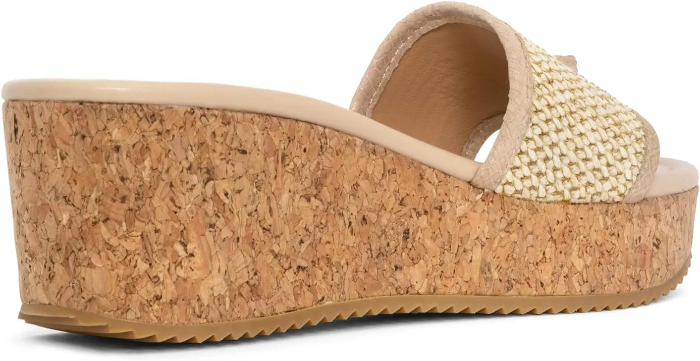 Donald Pliner Women’s SILLI Wedge Sandal – 2.5” Heel, Comfortable Sandals for Women, Heeled Summer Sandals, Open Toe Shoes for Women, Slip-On Sandals