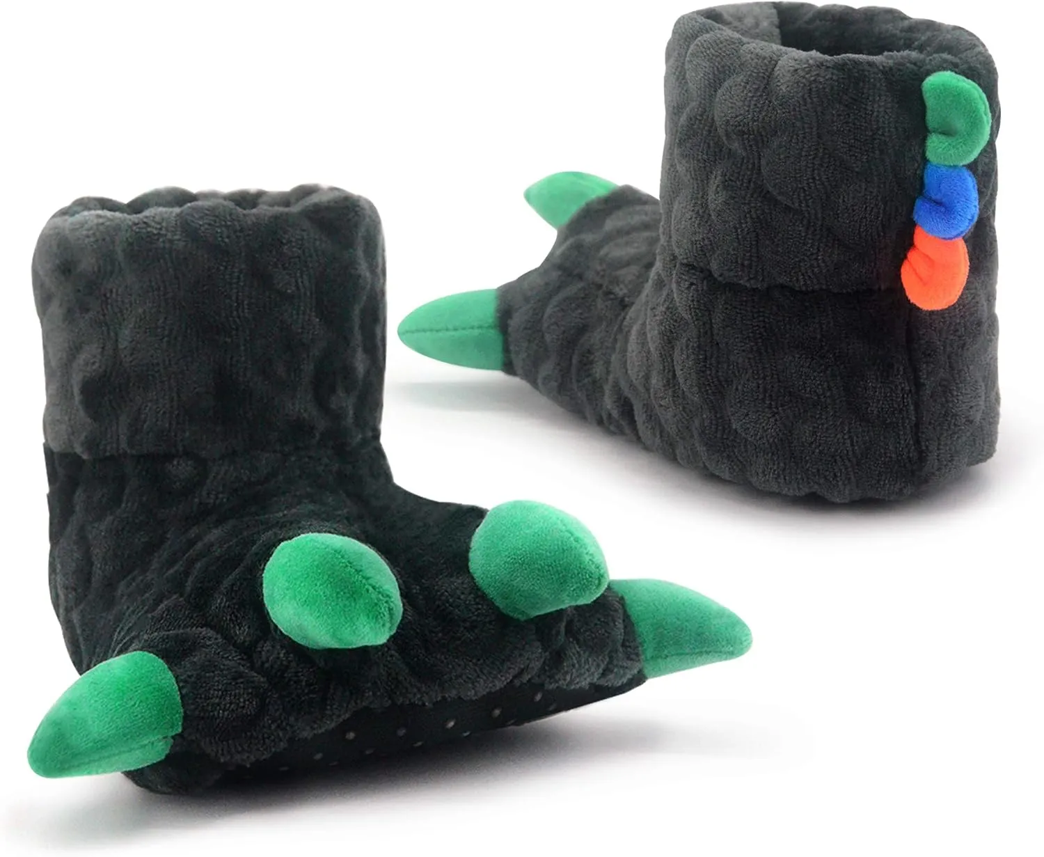 Dream Bridge Girls Kids Slippers Booties Home House Slippers Boots Toddler Cute Plush Fleece Warm Cartoon Indoor Outdoor Slip on Fluffy Booties Rainbow Shoes for Boys Girls