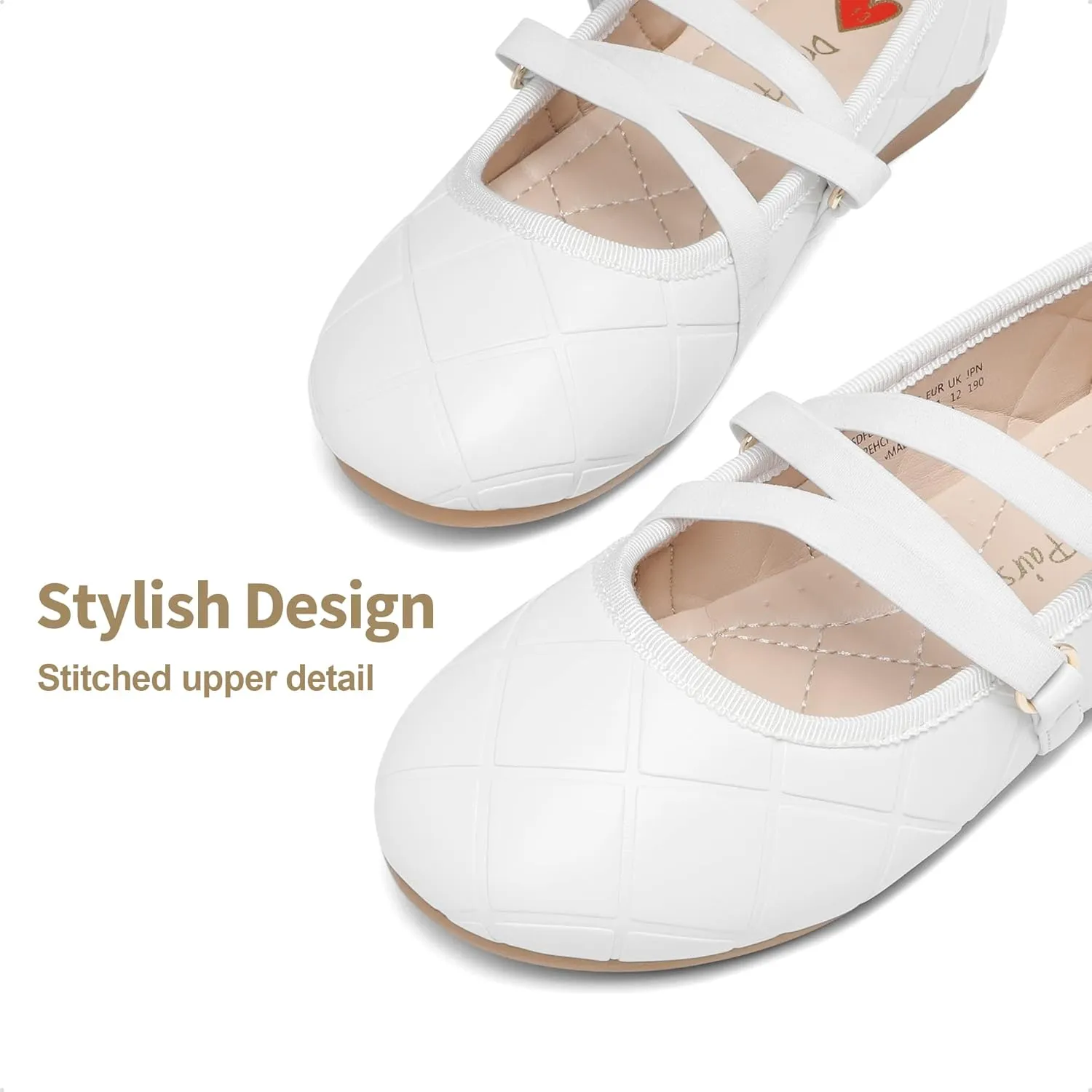 DREAM PAIRS Girls Ballerina Dress Shoes Flower Girl Mary Jane Ballet Flats
