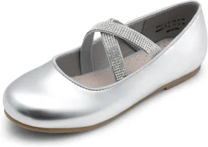 DREAM PAIRS Girls Ballerina Dress Shoes Mary Jane Flats