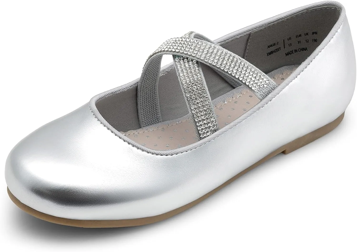 DREAM PAIRS Girls Ballerina Dress Shoes Mary Jane Flats