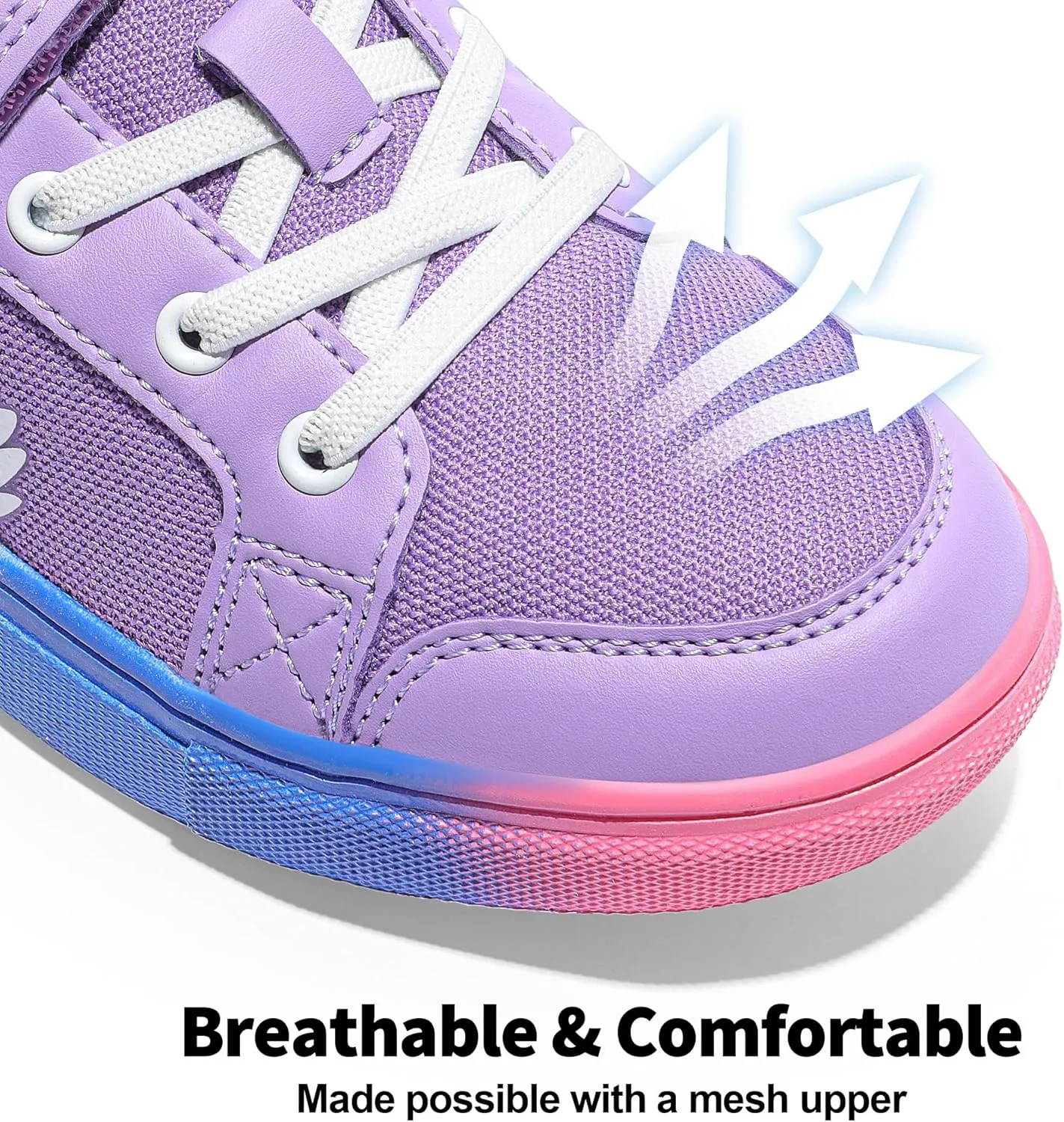 DREAM PAIRS Girls Shoes Toddler Sneakers Rainbow Storybook Casual School Walking Footwear for Toddler/Little Kids