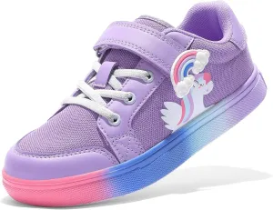 DREAM PAIRS Girls Shoes Toddler Sneakers Rainbow Storybook Casual School Walking Footwear for Toddler/Little Kids