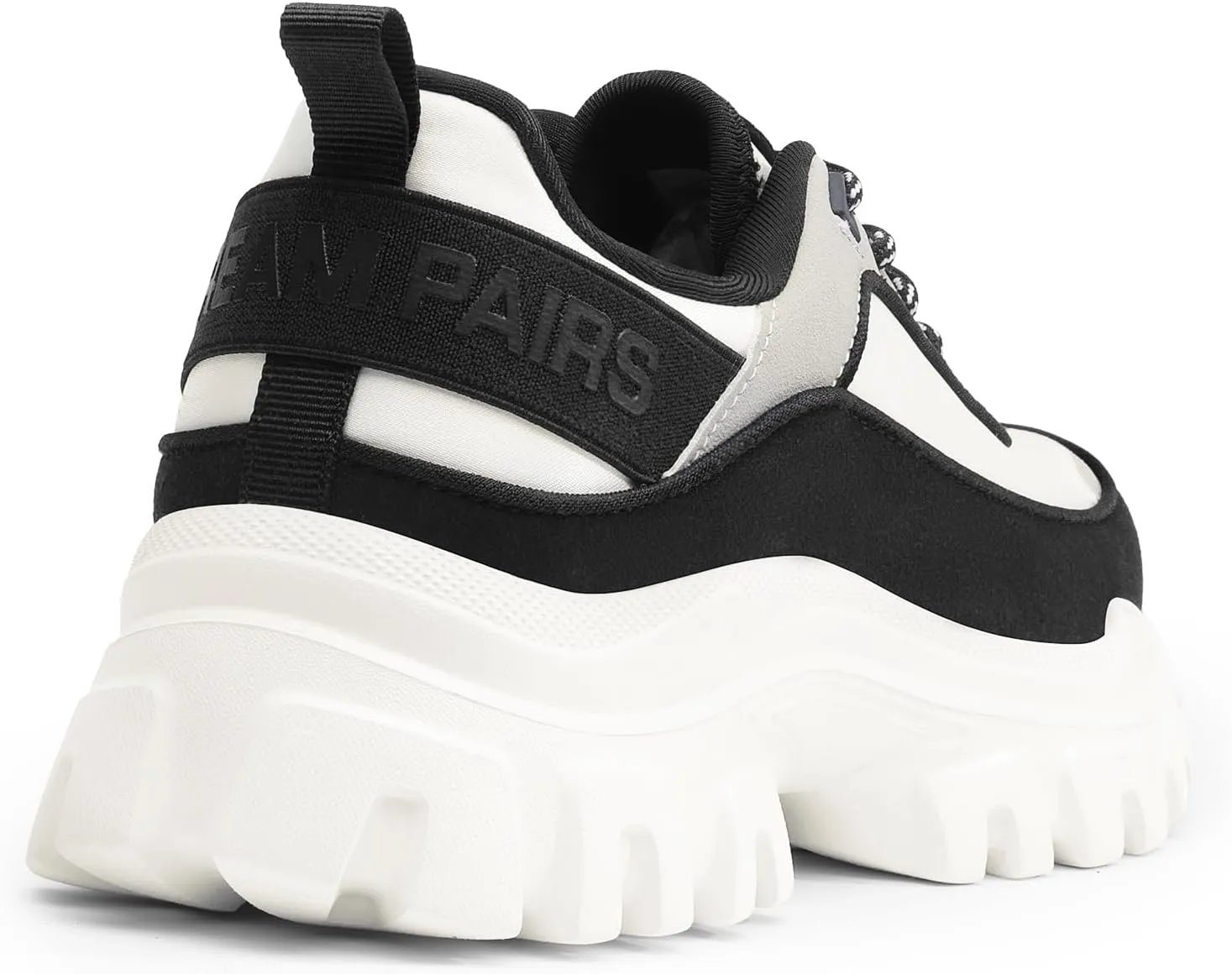 DREAM PAIRS Women Platform Chunky Fashion Sneakers Walking Lace-Up Comfortable Sport Stylish Lightweight Classic Casual Work Tennis Shoes
