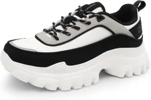 DREAM PAIRS Women Platform Chunky Fashion Sneakers Walking Lace-Up Comfortable Sport Stylish Lightweight Classic Casual Work Tennis Shoes