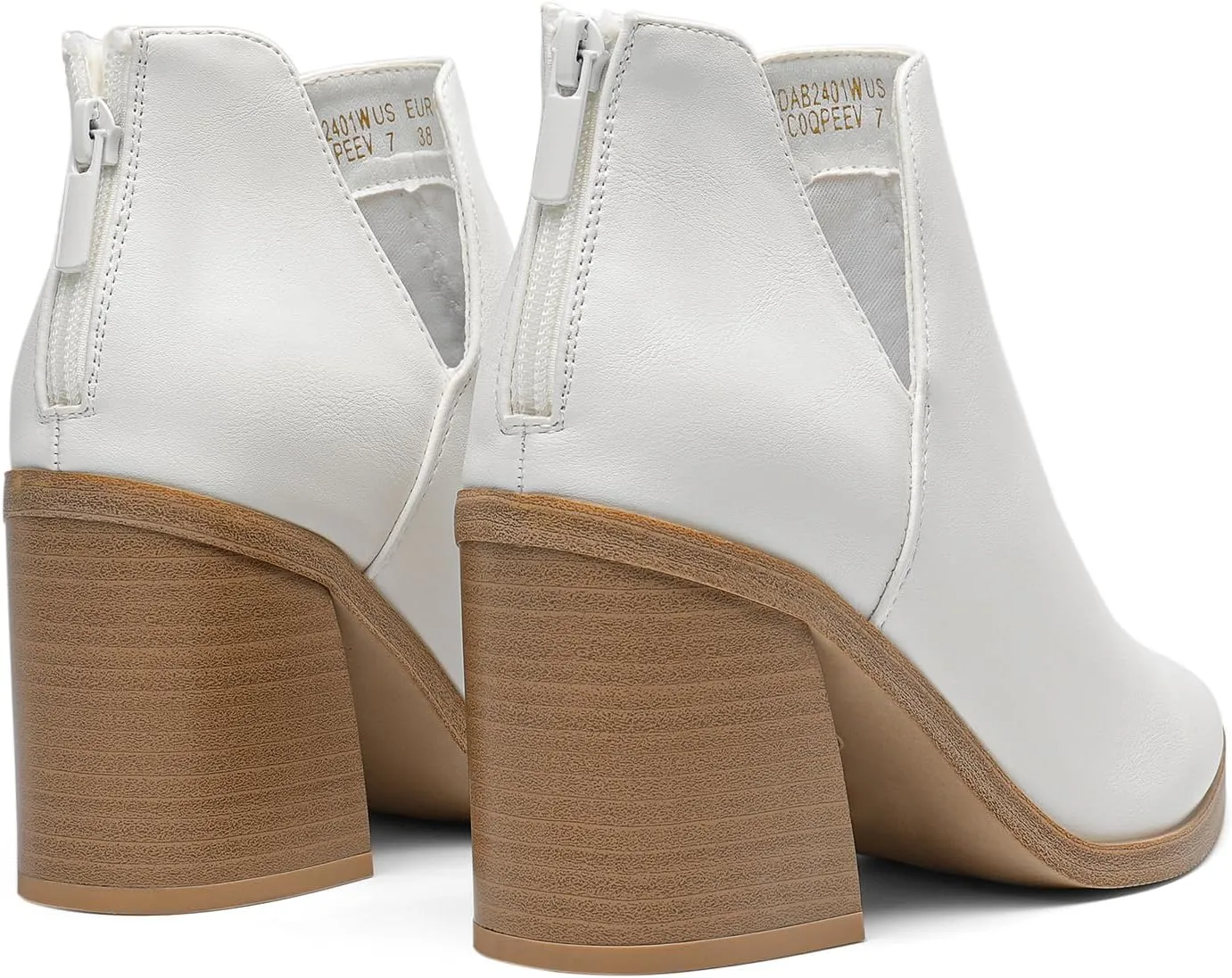DREAM PAIRS Women's Ankle Boots Chunky Heel Pointed Toe Short Booties Shoes