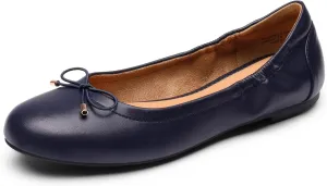 DREAM PAIRS Women's Ballet Flats, Foldable Round Toe Dress Shoes, Comfortable Slip On Work Flat Shoes with Bowknot