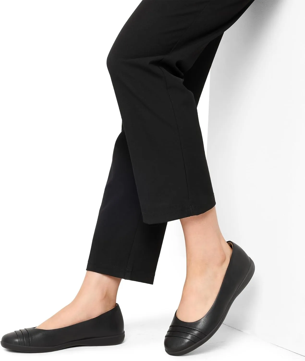 DREAM PAIRS Womens Comfortable Ballet Flats, Business Office Dress Shoes, Dressy Round Toe Slip On Work Flats