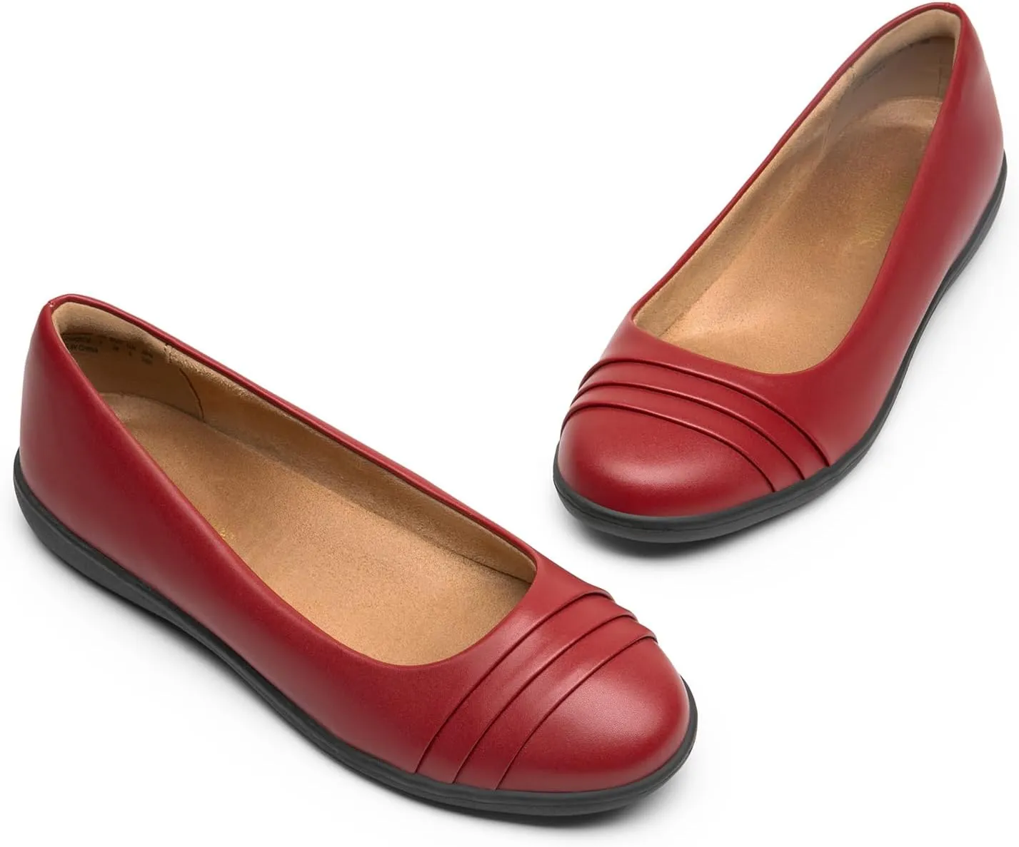 DREAM PAIRS Womens Comfortable Ballet Flats, Business Office Dress Shoes, Dressy Round Toe Slip On Work Flats
