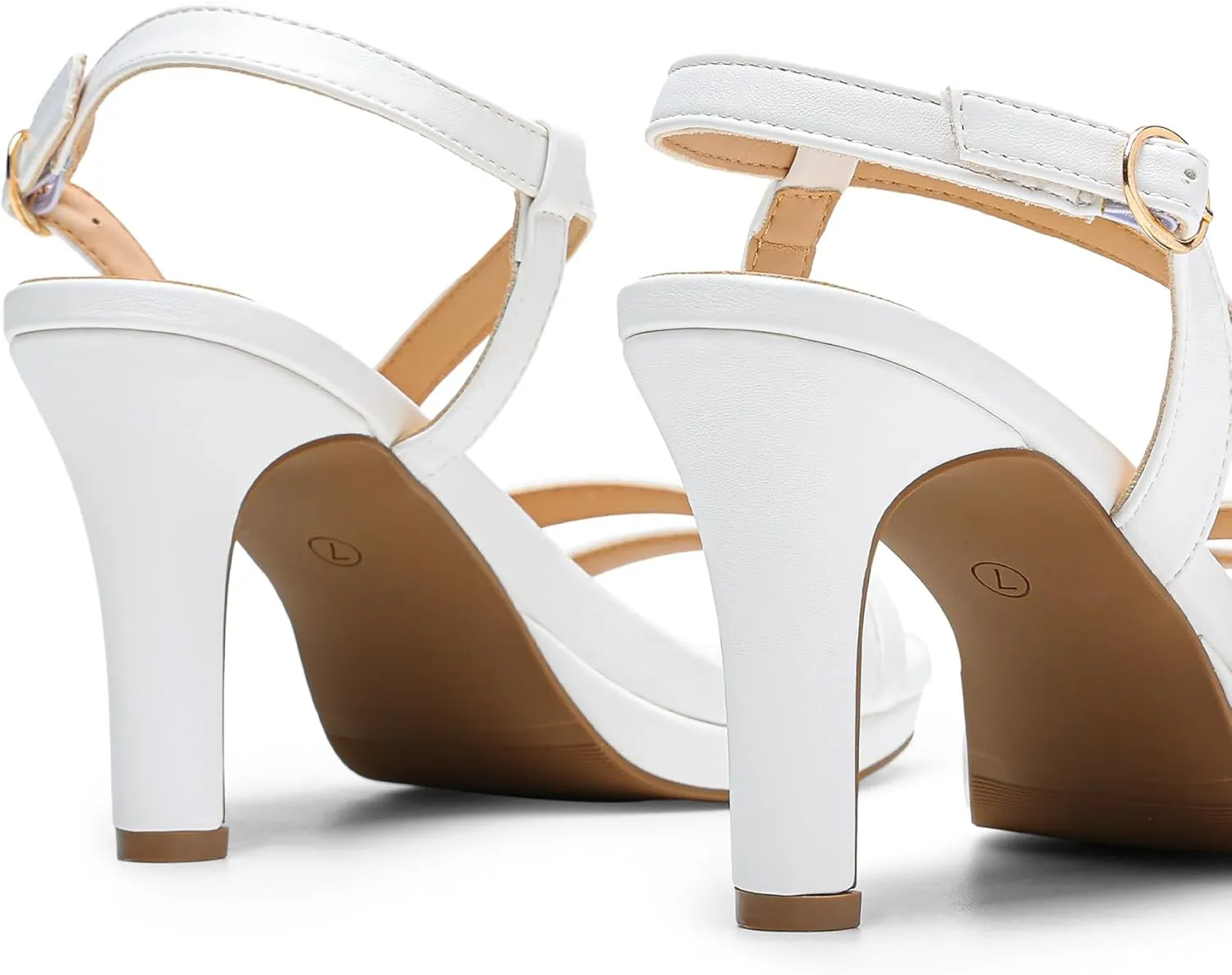 DREAM PAIRS Women's Platform Strappy Heels High Heeled Sandals Open Toe Comfortable Dressy Shoes with Adjustable Ankle Strap