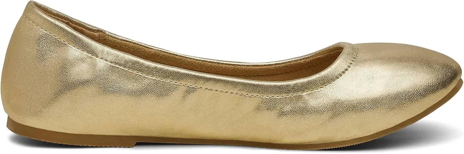 DREAM PAIRS Women's Sole-fina Solid Plain Walking Classic Ballet Flats Shoes