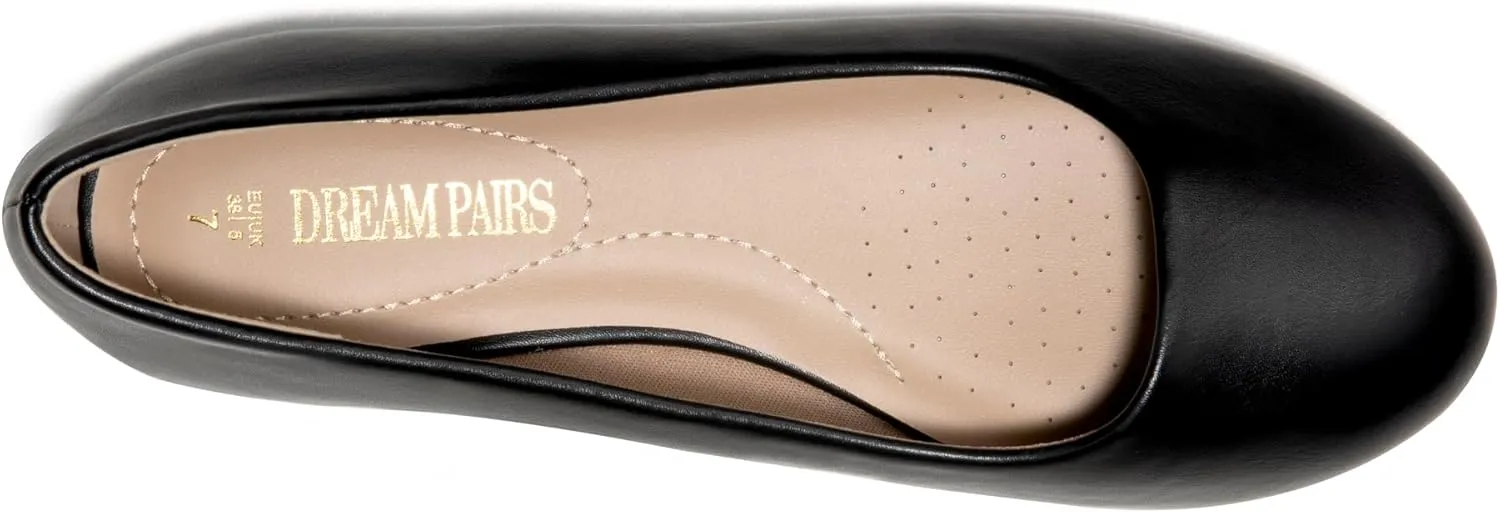 DREAM PAIRS Women's Sole-Simple Ballerina Walking Flats Shoes