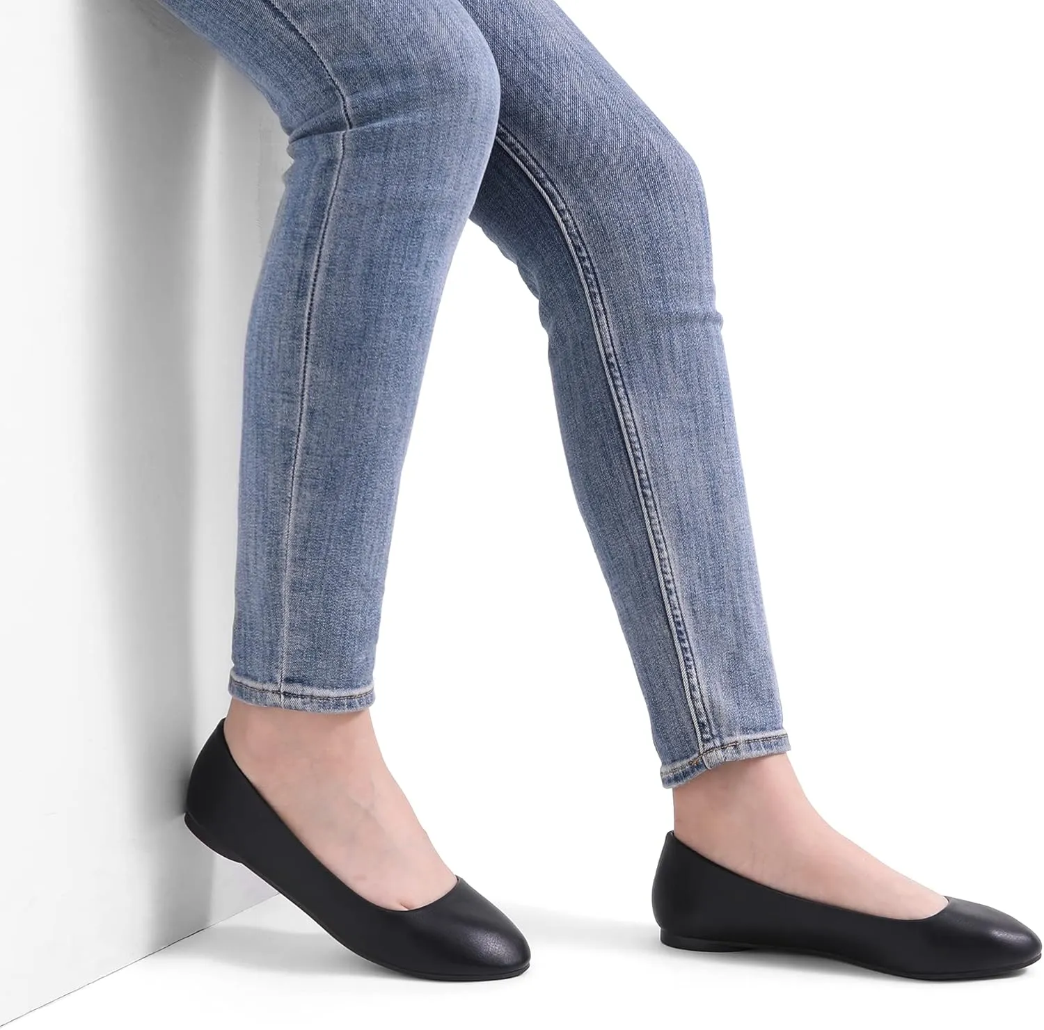 DREAM PAIRS Women's Sole-Simple Ballerina Walking Flats Shoes