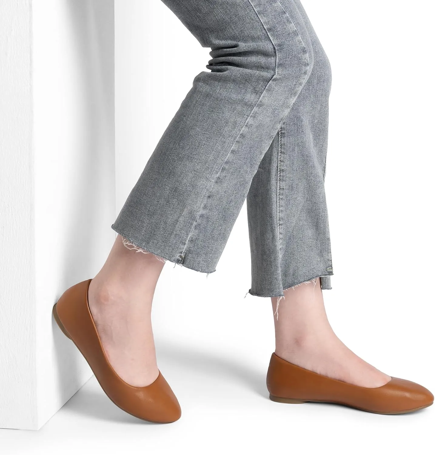DREAM PAIRS Women's Sole-Simple Ballerina Walking Flats Shoes