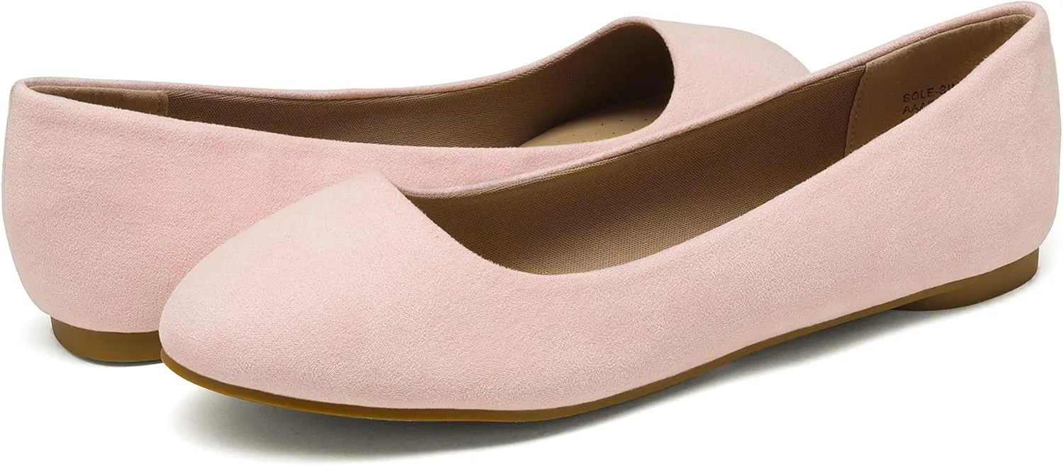 DREAM PAIRS Women's Sole-Simple Ballerina Walking Flats Shoes