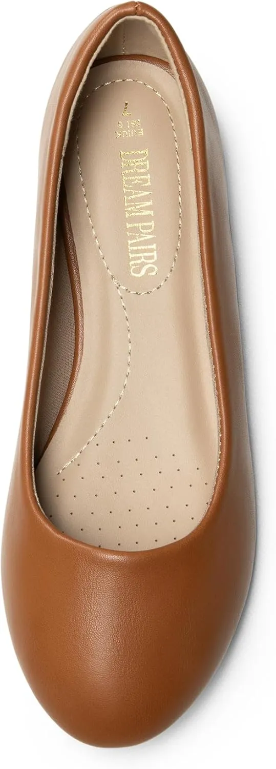 DREAM PAIRS Women's Sole-Simple Ballerina Walking Flats Shoes