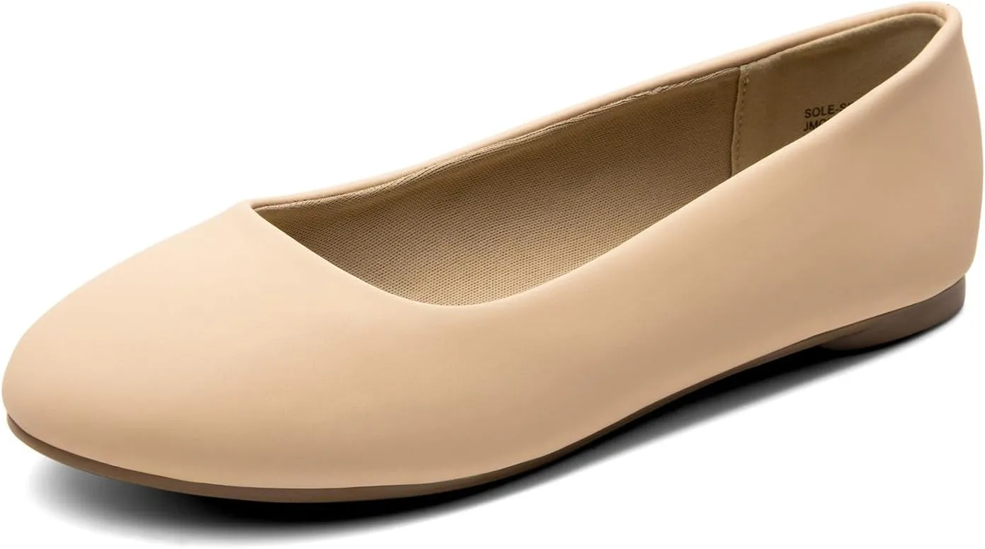 DREAM PAIRS Women's Sole-Simple Ballerina Walking Flats Shoes