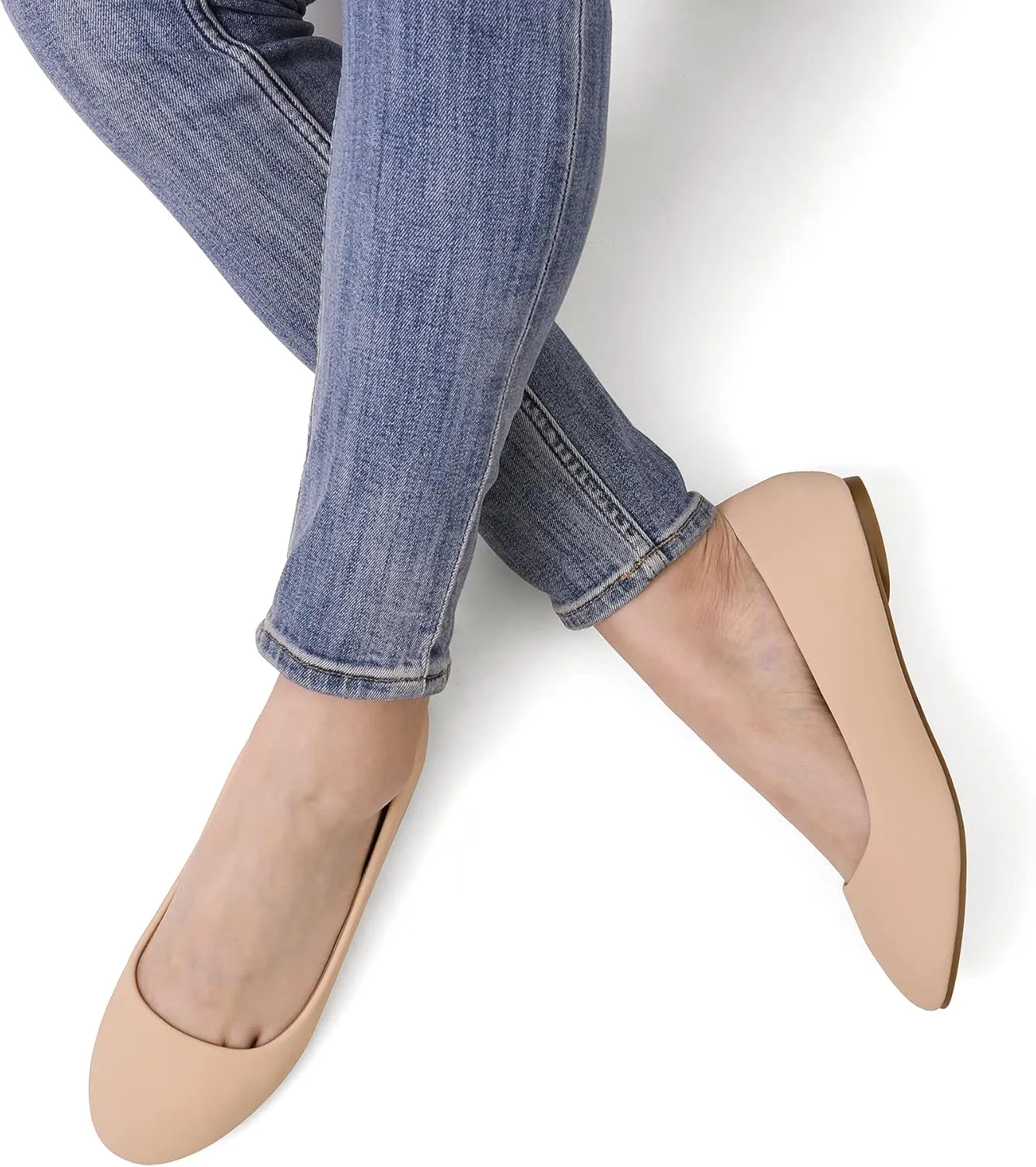 DREAM PAIRS Women's Sole-Simple Ballerina Walking Flats Shoes